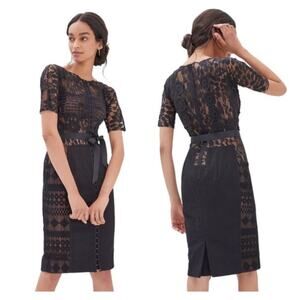 Anthropologie Byron Lars Carissima Sheath Dress in black
